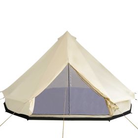 16.5' Large Family Tent 10 Persons Waterproof Teepee Bell Tents Hunting Camp Huge Four Season 16.5' Large Family Tent 10 Persons Waterproof Teepee Bell Tents Hunting Camp Huge Four Season